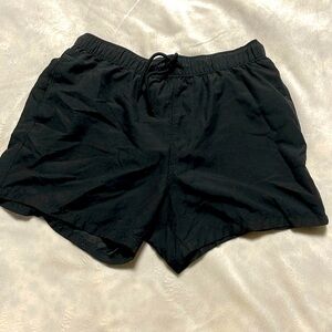 Men’s black swim trunks size small